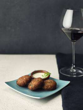 Restaurant Kulinarik Essen Food Speisen Koch Teller Gericht Dish Fischlaibchen Dominique Huter 